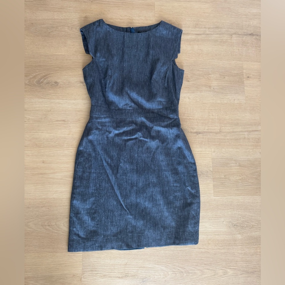 Ann Taylor Denim Inspired Sleeve Mini Dress